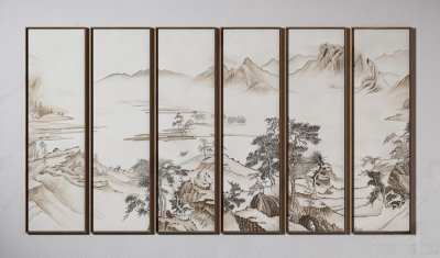 新中式装饰画3D模型下载